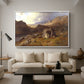 Lledr Valley in Wales, 1864 - Floater Framed Canvas Print