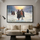 Morning after the Carnival, 1884 - Floater Framed Canvas Print