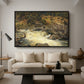 Waterfall in Hallingdal, 1848 - Floater Framed Canvas Print