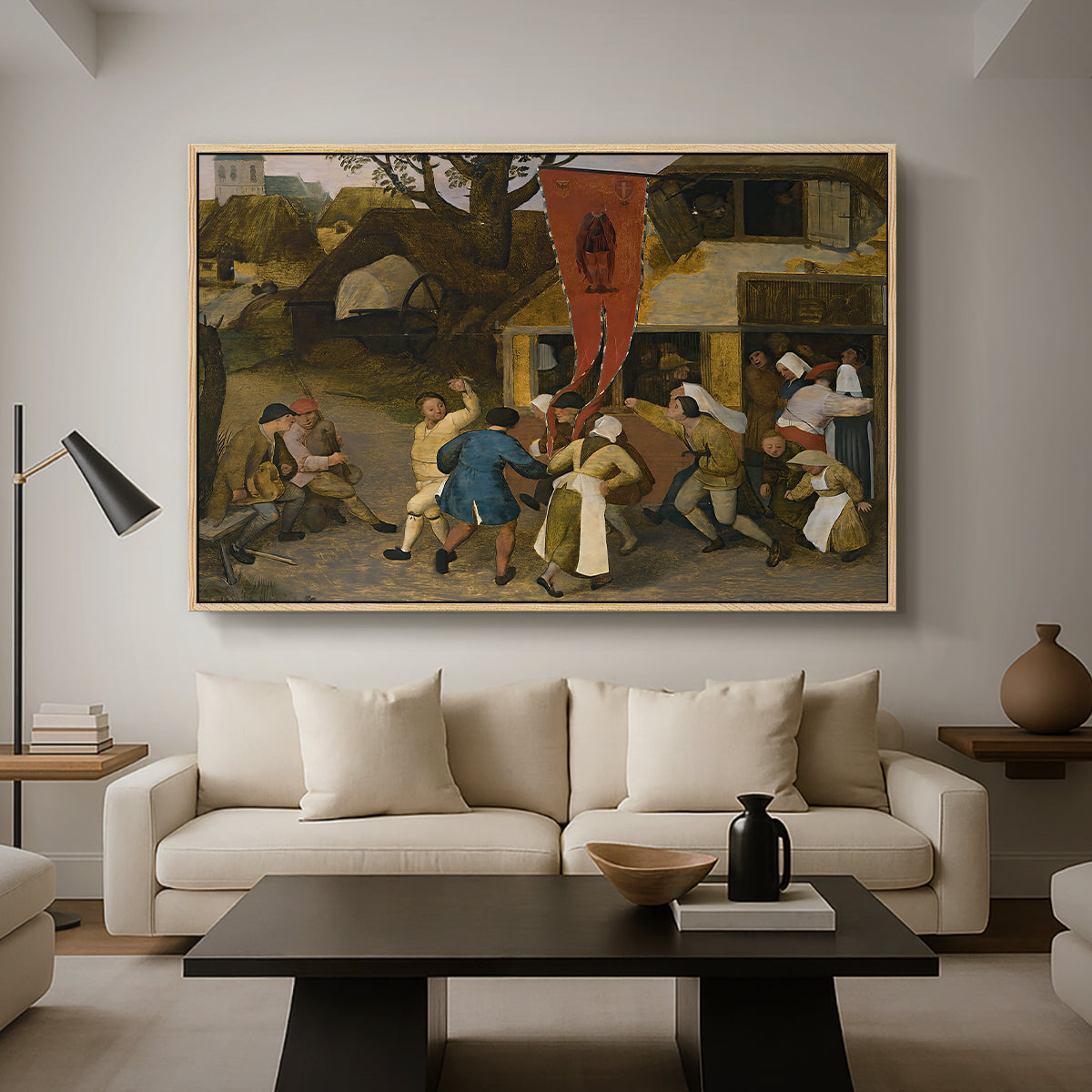 A Village Fair, c. 1567-1569 - Floater Framed Canvas Print