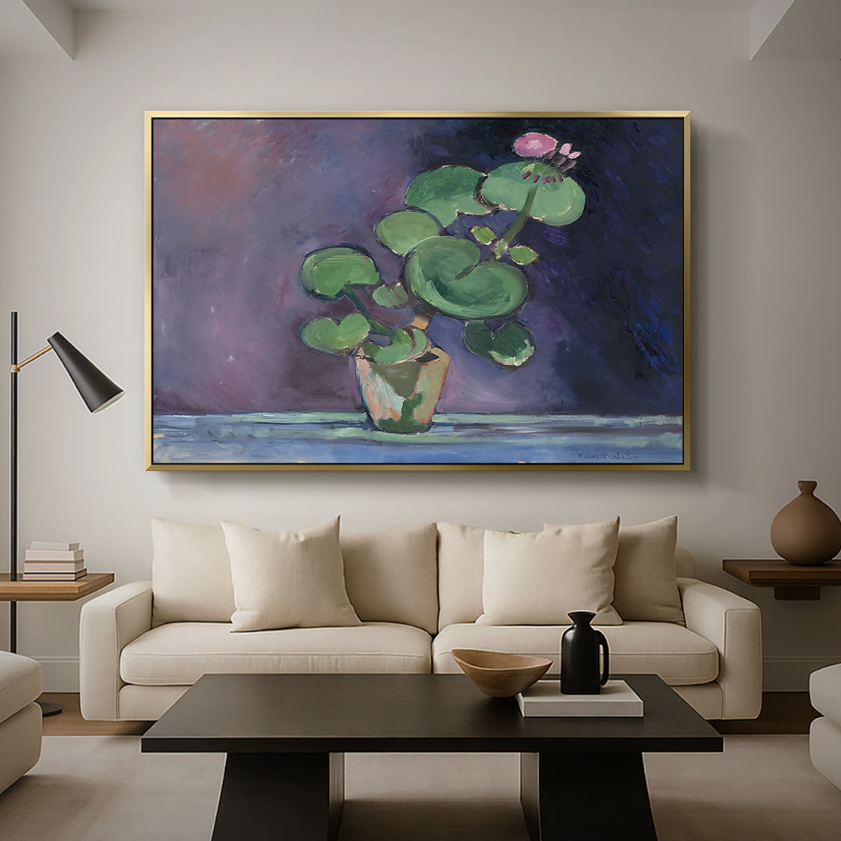 Geranium, 1909 - Floater Framed Canvas Print
