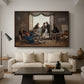 A Group of Danish Artists in Rome, 1837 - Floater Framed Canvas Print