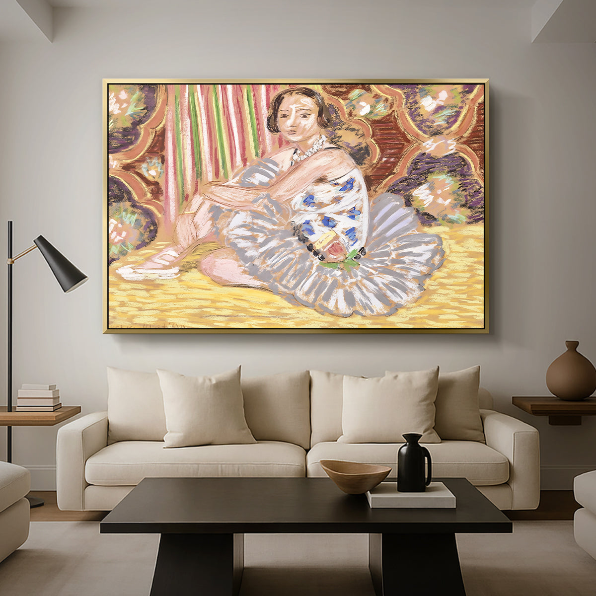 The Dancer (La danseuse), c. 1927 - Floater Framed Canvas Print