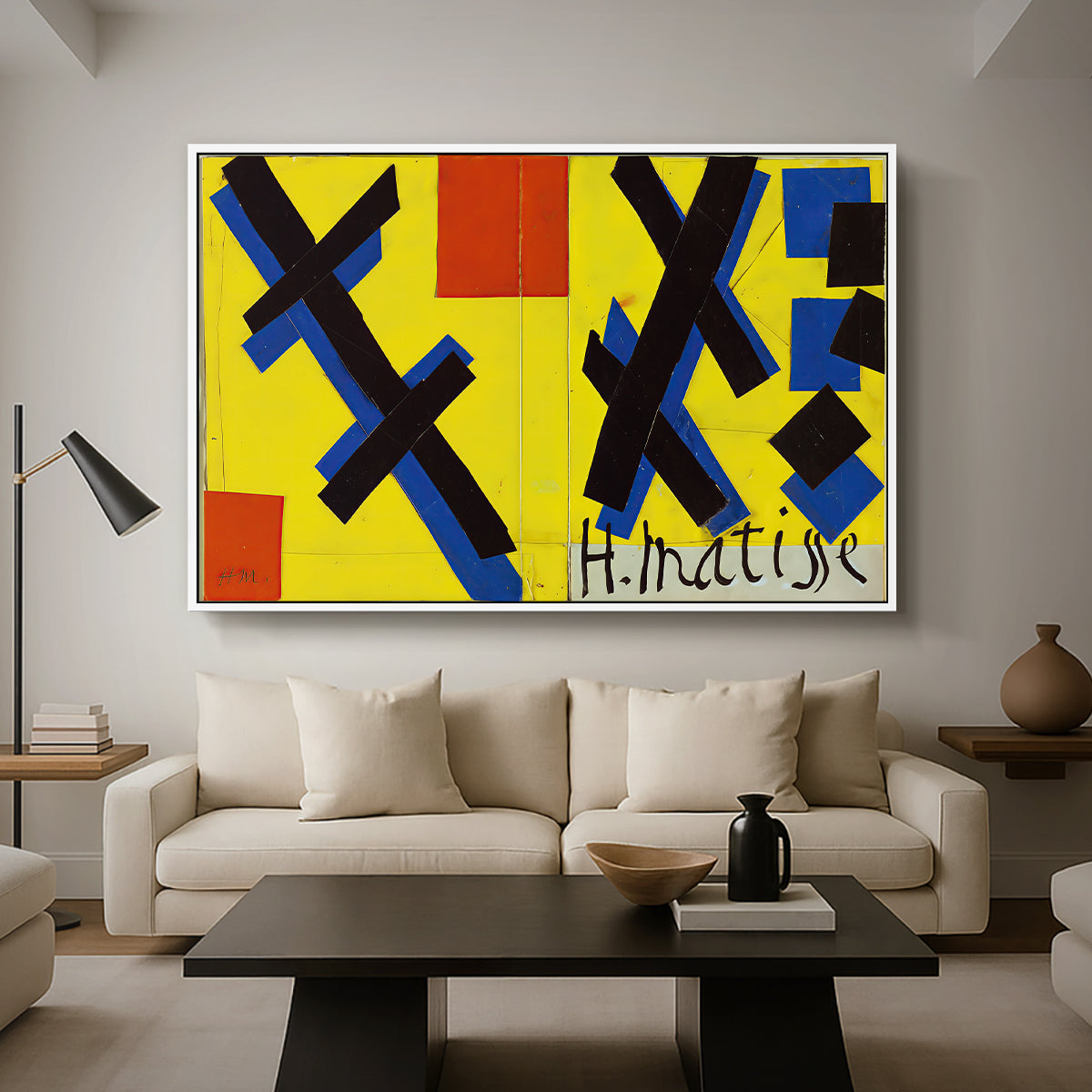 Cover Design for Matisse: His Art and His Public, 1951 - Floater Framed Canvas Print