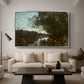 Souvenir of the Environs of Lake Nemi, 1865 - Floater Framed Canvas Print