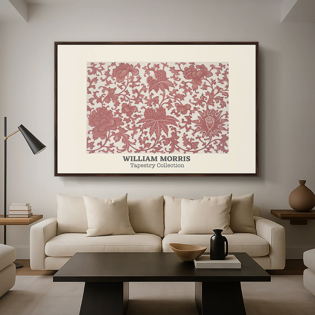 Examples of Chinese Ornament, Pl. XCIII (Morris Inspired), 1867 - Floater Framed Canvas Print