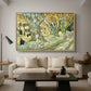The Large Plane Trees (Road Menders at Saint-Rémy), 1889 - Floater Framed Canvas Print