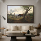Shepherd with Billy Goat, c. 1830 - Floater Framed Canvas Print