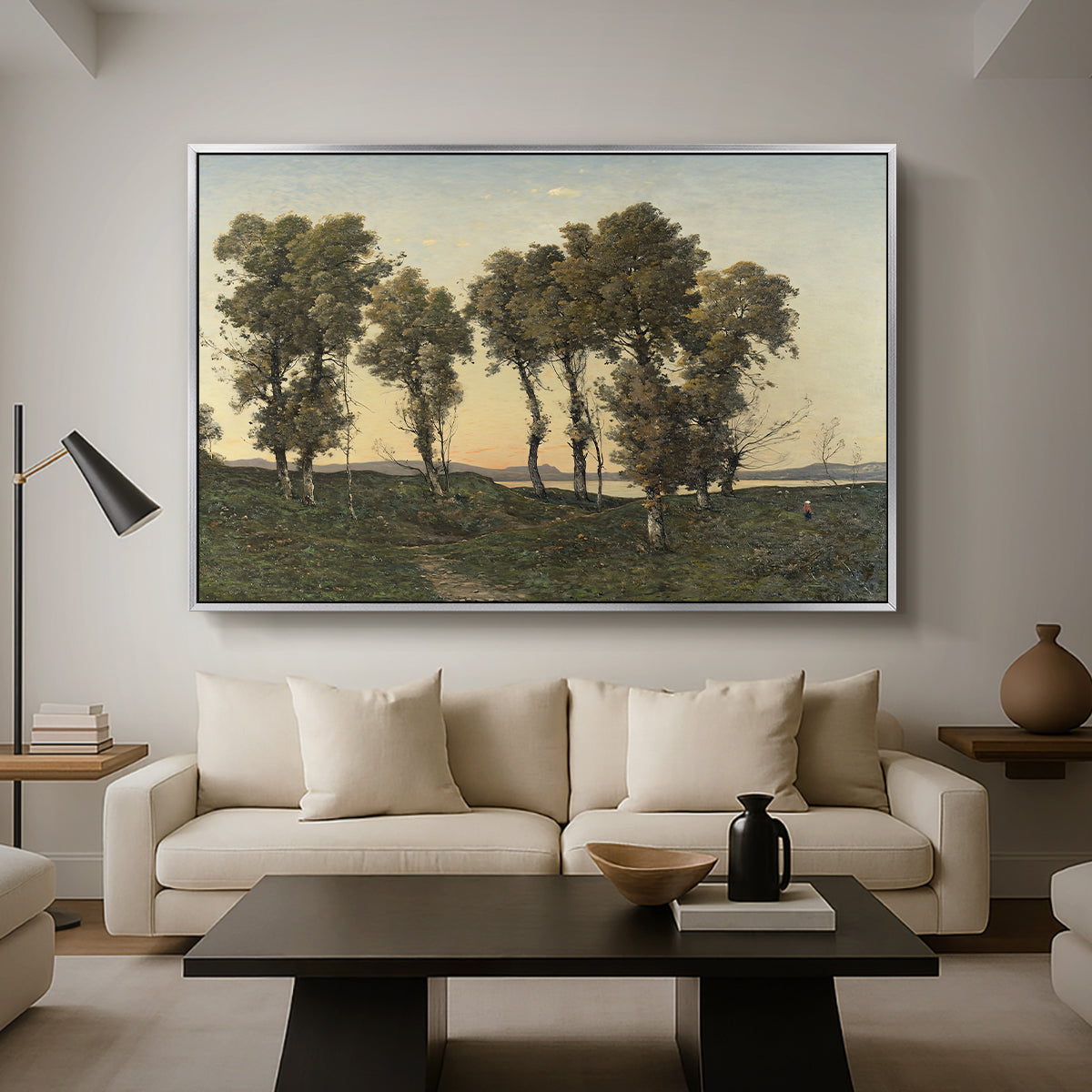 Autumn Evening, 1894 - Floater Framed Canvas Print