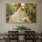 Canvas art print featuring figures working together sewing large sail outdoors in bright light, showcased as a statement wall artwork