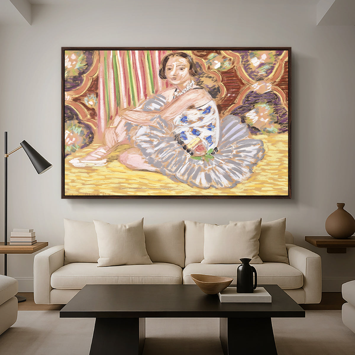 The Dancer (La danseuse), c. 1927 - Floater Framed Canvas Print