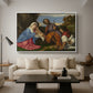 The Holy Family with a Shepherd, c. 1510 - Floater Framed Canvas Print
