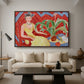 Michaella, 1943 - Floater Framed Canvas Print
