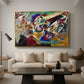 Fragment 2 for Composition VII, 1913 - Floater Framed Canvas Print