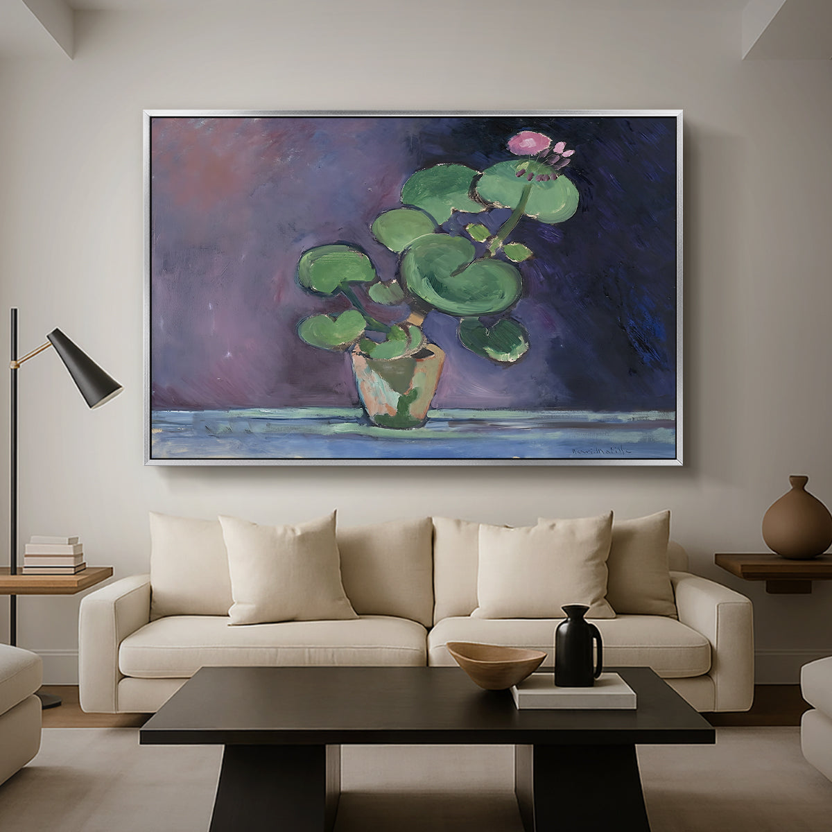 Geranium, 1909 - Floater Framed Canvas Print