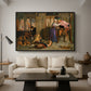 The Flight of Madeline and Porphyro, 1848 - Floater Framed Canvas Print