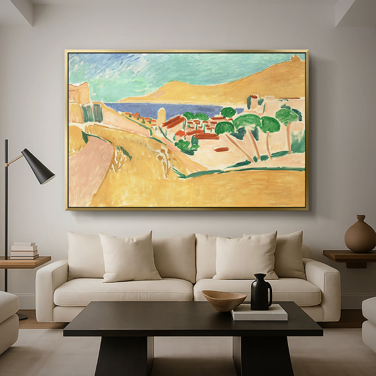 Collioure in August, c. 1911 - Floater Framed Canvas Print