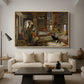 The Harem, 1876 - Floater Framed Canvas Print