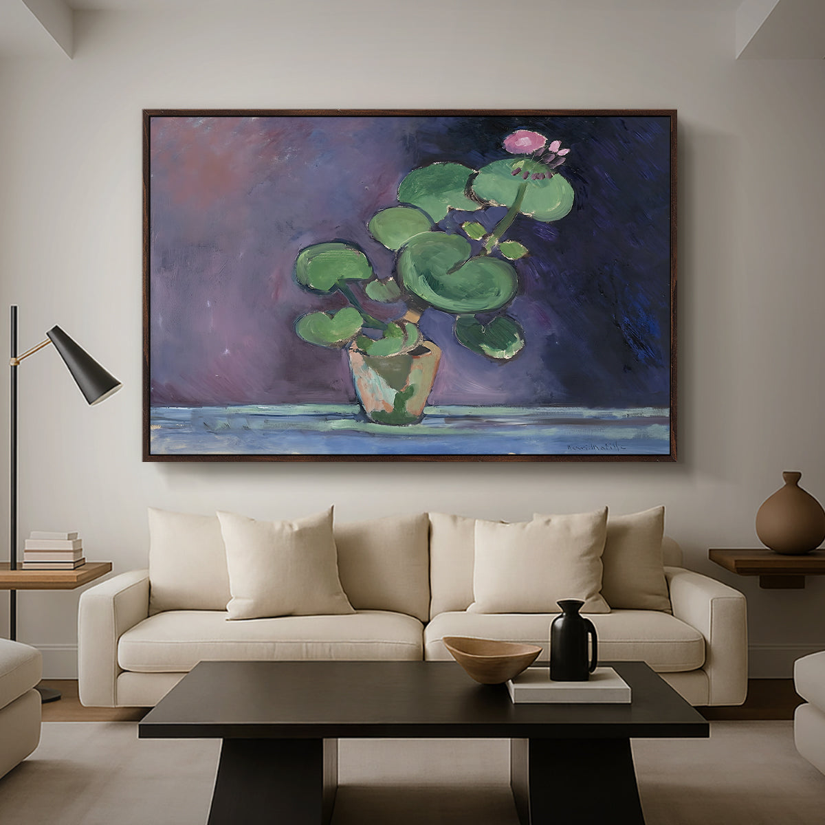Geranium, 1909 - Floater Framed Canvas Print