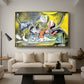 Still Life with Cat and Lobster, 1962 - Floater Framed Canvas Print