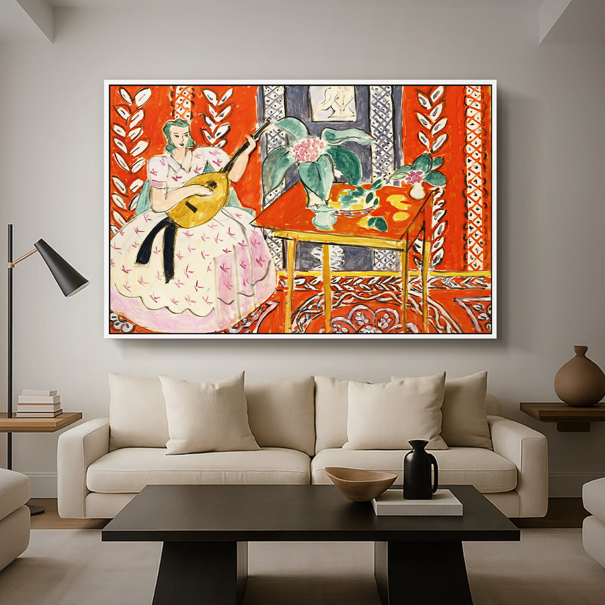 The Lute (Le luth), 1943 - Floater Framed Canvas Print