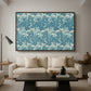 Tulip (Teal), 1875 - Floater Framed Canvas Print
