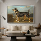 A Terrier in a Landscape, c. 1811 - Floater Framed Canvas Print