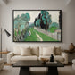 Landscape with Cypresses and Olive Trees near Nice, c. 1918 - Floater Framed Canvas Print