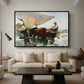 The Return from Fishing: Hauling the Boat, 1894 - Floater Framed Canvas Print