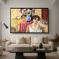 Woman Seated in an Armchair, c. 1920 - Floater Framed Canvas Print