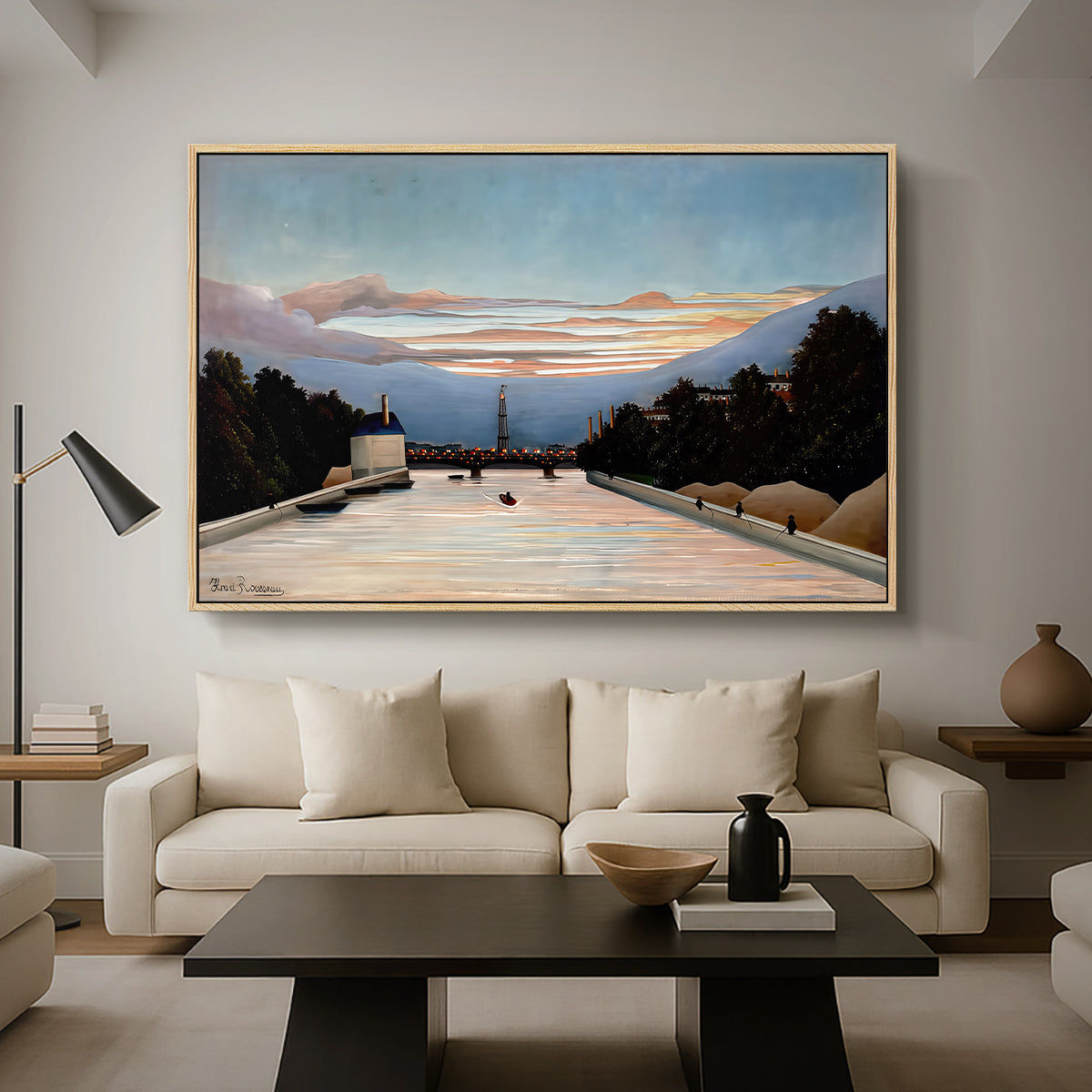 The Eiffel Tower, c. 1898 - Floater Framed Canvas Print