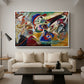 Fragment 2 for Composition VII, 1913 - Floater Framed Canvas Print