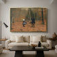 The Woodman and his Children, 1886 - Floater Framed Canvas Print