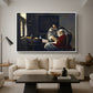 Girl Interrupted at Her Music, c. 1658-1659 - Floater Framed Canvas Print