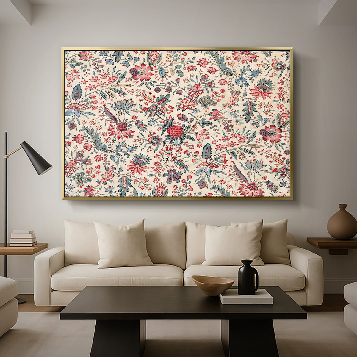 Anaras - Cream, c. 1775-1800 - Floater Framed Canvas Print