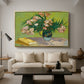 Vase with Oleanders and Books, 1888 - Floater Framed Canvas Print