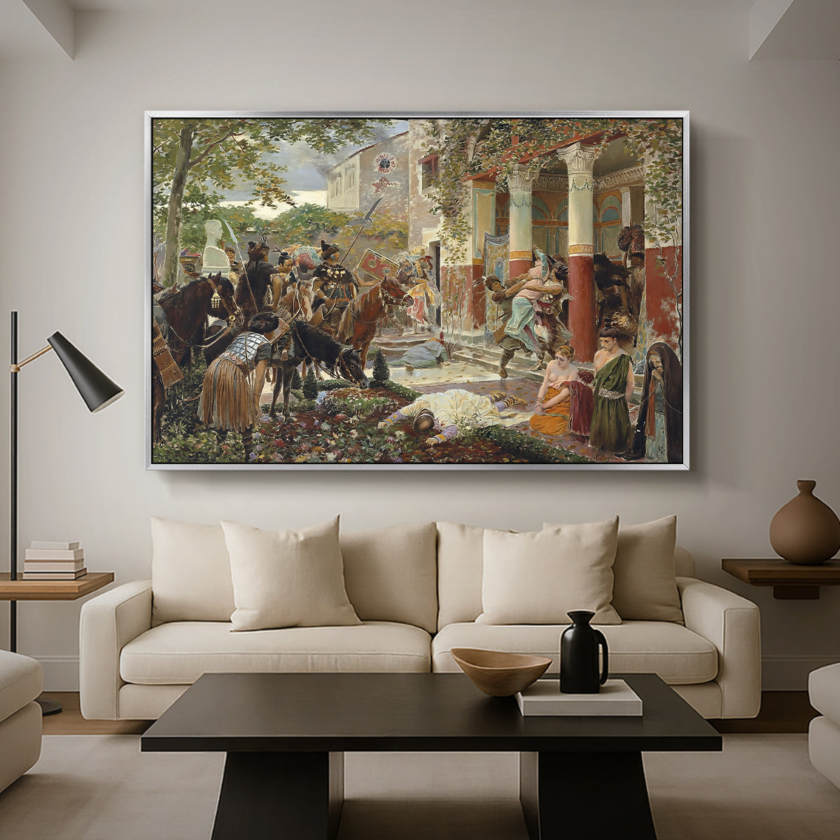Onslaught of the Tartars, c. 1938 - Floater Framed Canvas Print