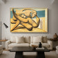 Figures at the Seaside (The Kiss), 1931 - Floater Framed Canvas Print