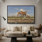 On the Banks of the Nile, Upper Egypt, 1876 - Floater Framed Canvas Print