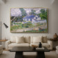 Houses in Auvers, 1890 - Floater Framed Canvas Print