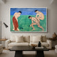 Game of Bowls, 1908 - Floater Framed Canvas Print