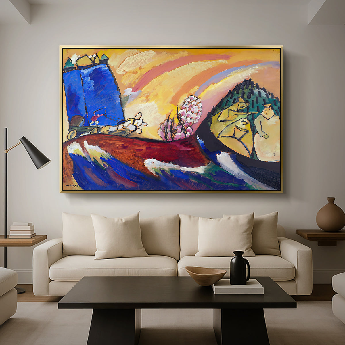 Painting with Troika, 1911 - Floater Framed Canvas Print
