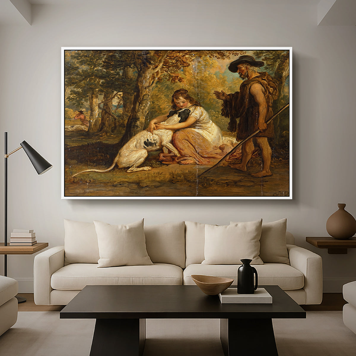 Measure for Measure, or The Biter Bit, 1840 - Floater Framed Canvas Print