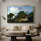 Landscape with Shepherds and Flock of Sheep, c. 1763-1765 - Floater Framed Canvas Print