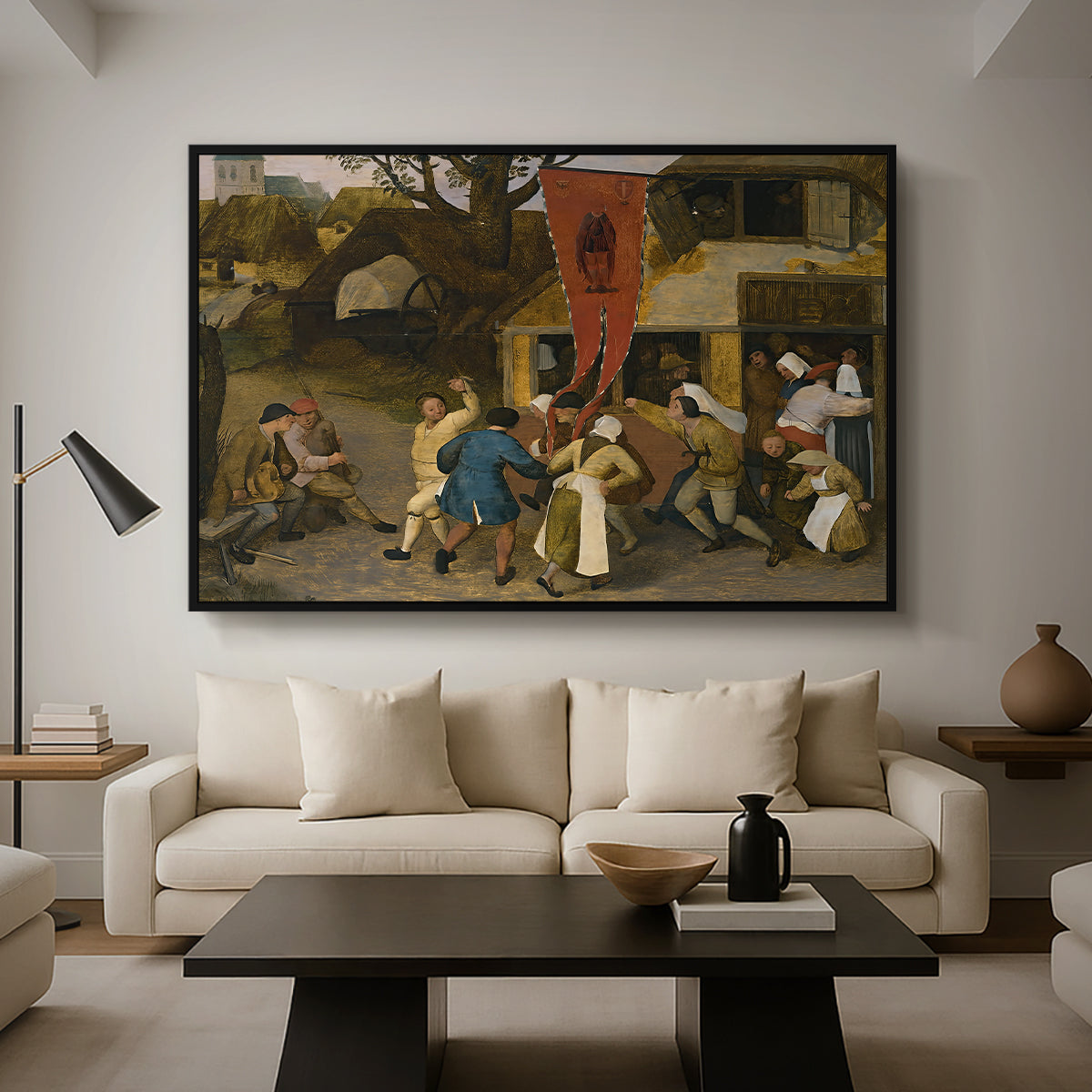 A Village Fair, c. 1567-1569 - Floater Framed Canvas Print