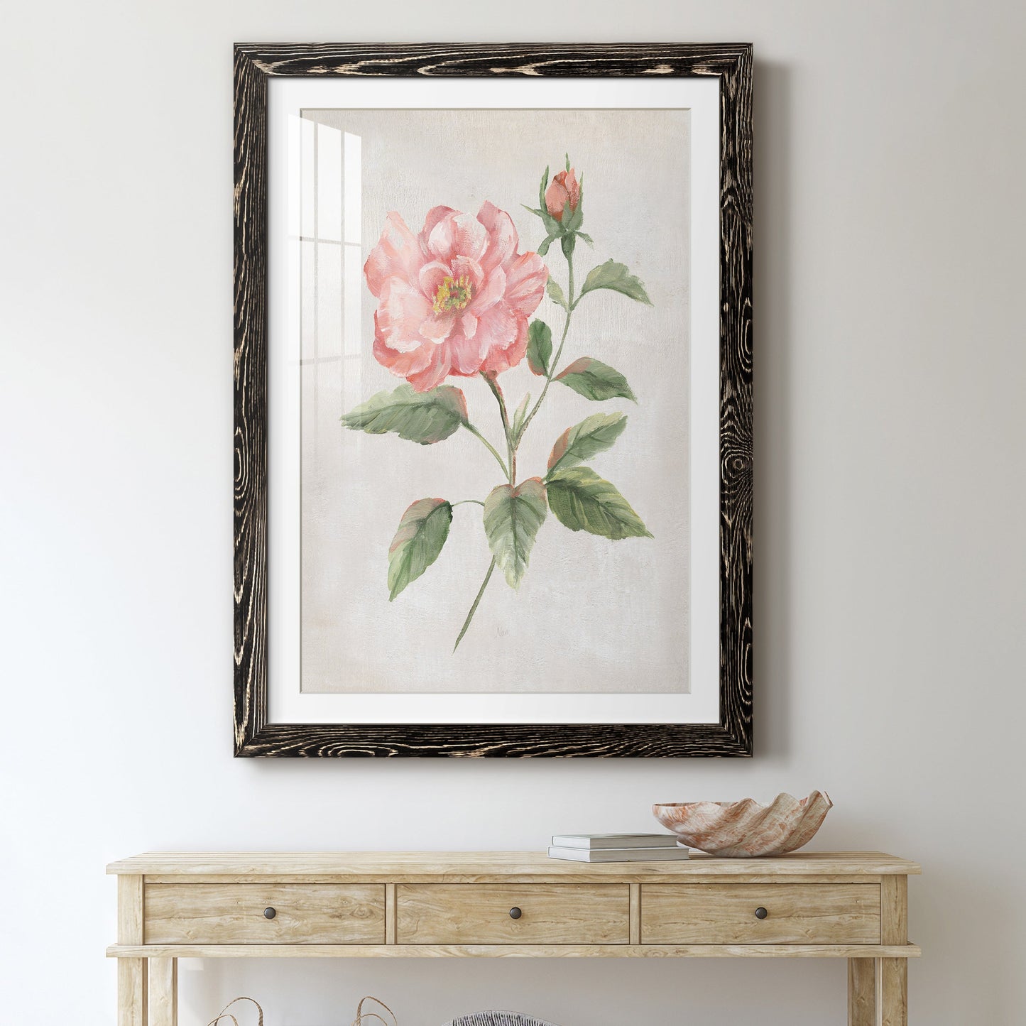 Grandiflora II - Premium Framed Print - Distressed Barnwood Frame - Ready to Hang