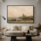 The Stranded Boat, 1863 - Floater Framed Canvas Print