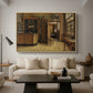 The Old Inn 'Het Loodshuis' in Antwerp, 1877 - Floater Framed Canvas Print