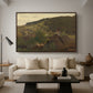 Landscape from Ebersteinburg in Baden, 1876 - Floater Framed Canvas Print