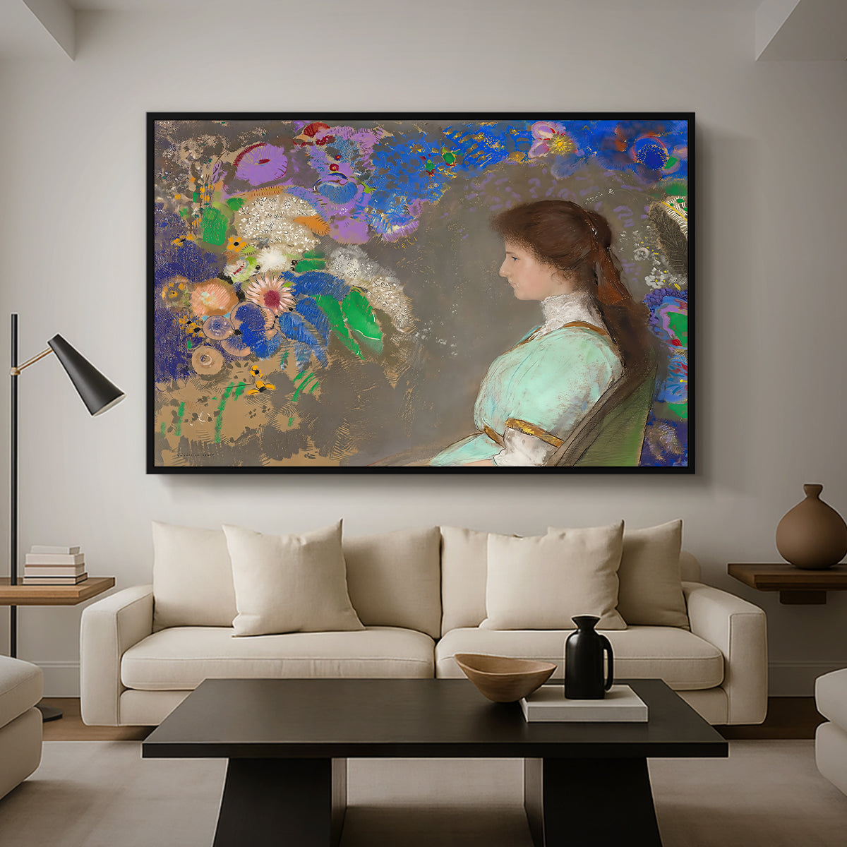 Portrait of Violette Heymann, 1910 - Floater Framed Canvas Print